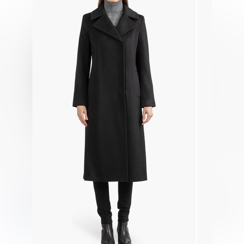 SOLD NWT SOFIA CASHMERE Wool Notch Lapel Coat